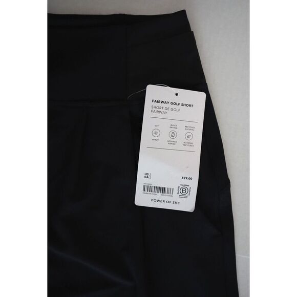 Athleta 586806-00-2 Women's Sz 2 Black Fairway 5" Golf Shorts - Picture 7 of 12